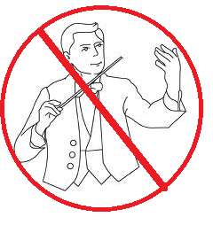 No conducting