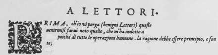 Peri Euridice Preface incipit