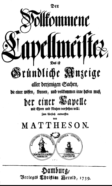 Mattheson title page